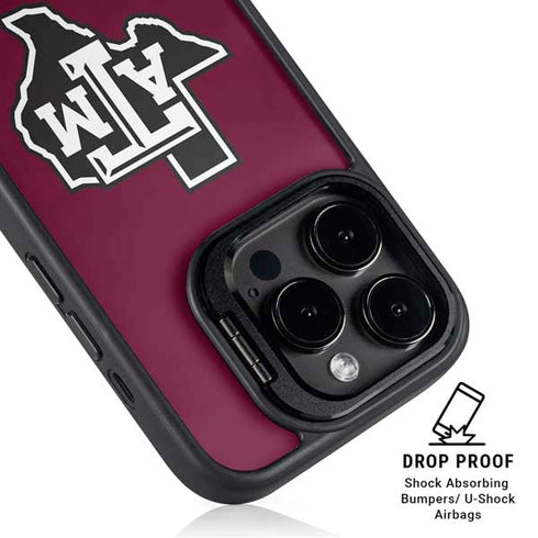 Texas A&M University Black Logo iPhone 13 Pro Kickstand Case